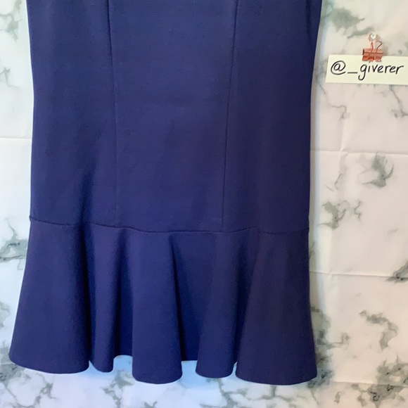 L Kimchi Blue Drop Waist Princess Cut Blue Jersey Dress - Picture 7 of 15